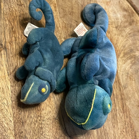 Chameleon (Mom and Baby) Beanie Baby Set lot of 2🦎🦎 - Picture 4 of 9